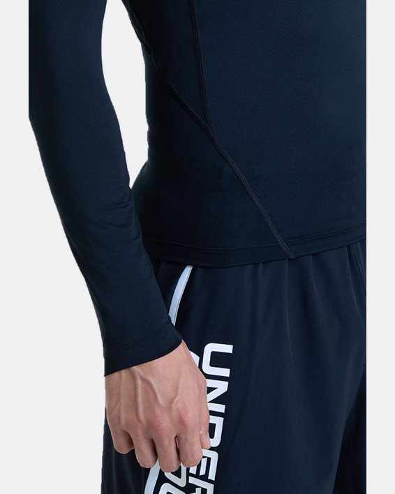 Men's HeatGear® Long Sleeve in Black image number 5